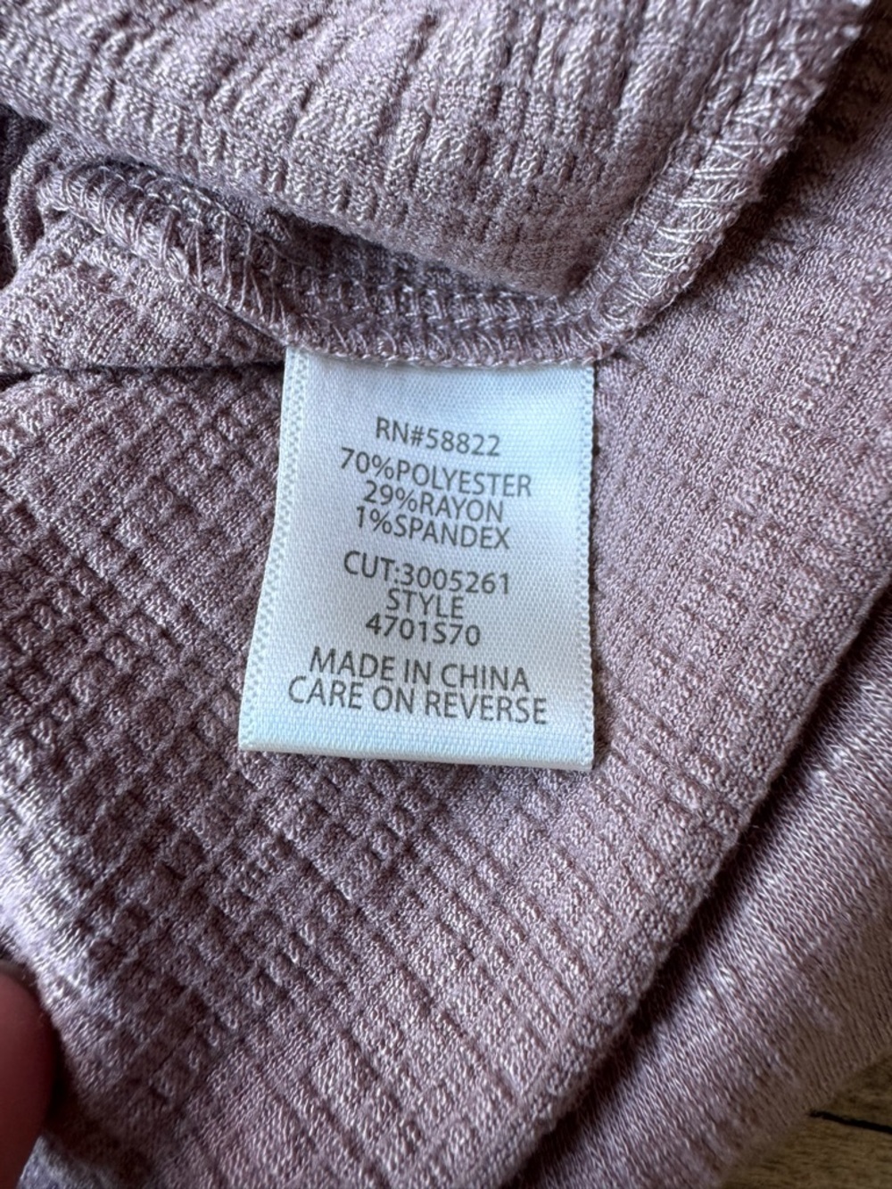 Max Studio Flutter Sleeves Texture Knit Scoop Neck Blouse Mauve Mist Size Large - Picture 7 of 11